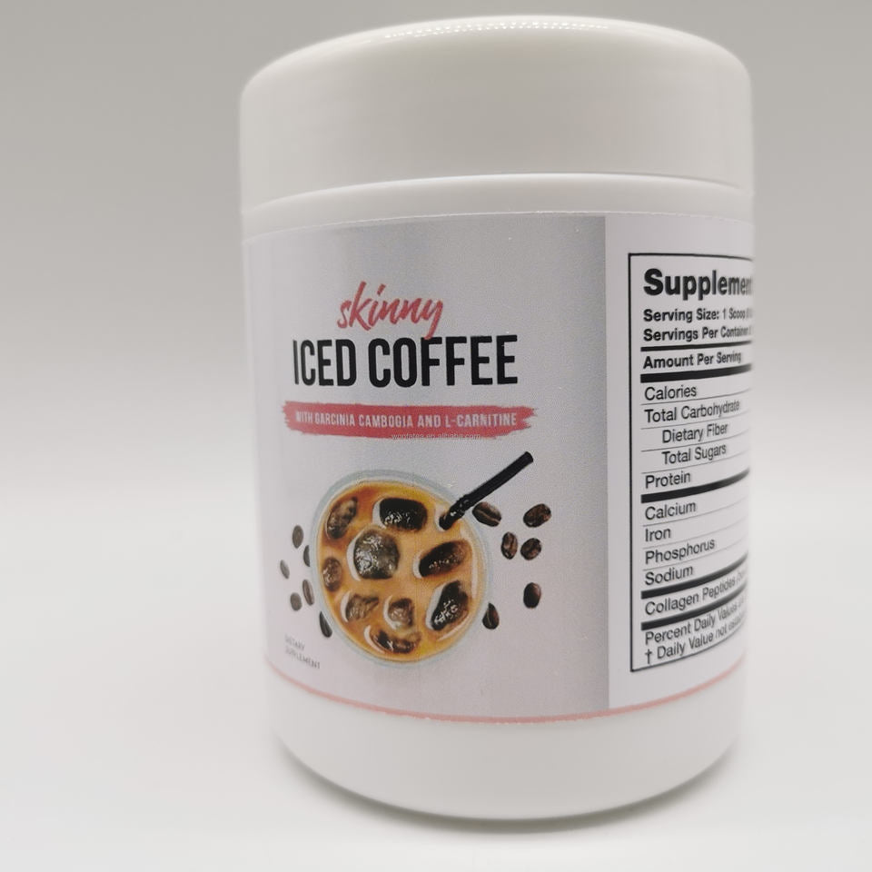 Iced and Hot Slimming Instant Coffee for Body Weight Loss and Fat Burning